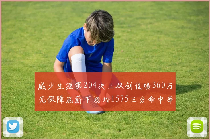 威少生涯第204次三双创佳绩360万无保障底薪下场均1575三分命中率达432